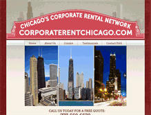 Tablet Screenshot of corporaterentchicago.com